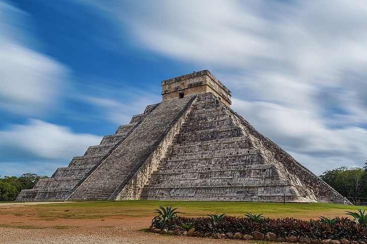 Chichen Itza, pyramid, HD tapet