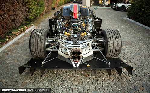 Pagani Zonda Zonda R Engine HD, coches de carreras negros, coches, motor, r, pagani, zonda, Fondo de pantalla HD HD wallpaper