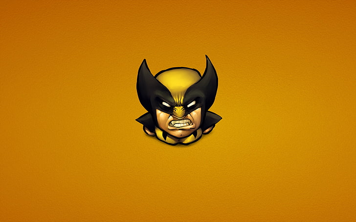 Illustration de Wolverine, colère, minimalisme, Wolverine, Logan, X-Men, Merveille, BD, Fond d'écran HD