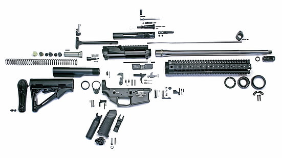 ammunition, ar-15, army, assault, black, bullets, military, parts, pistol, police, rifle, warrior, weapon, HD wallpaper HD wallpaper