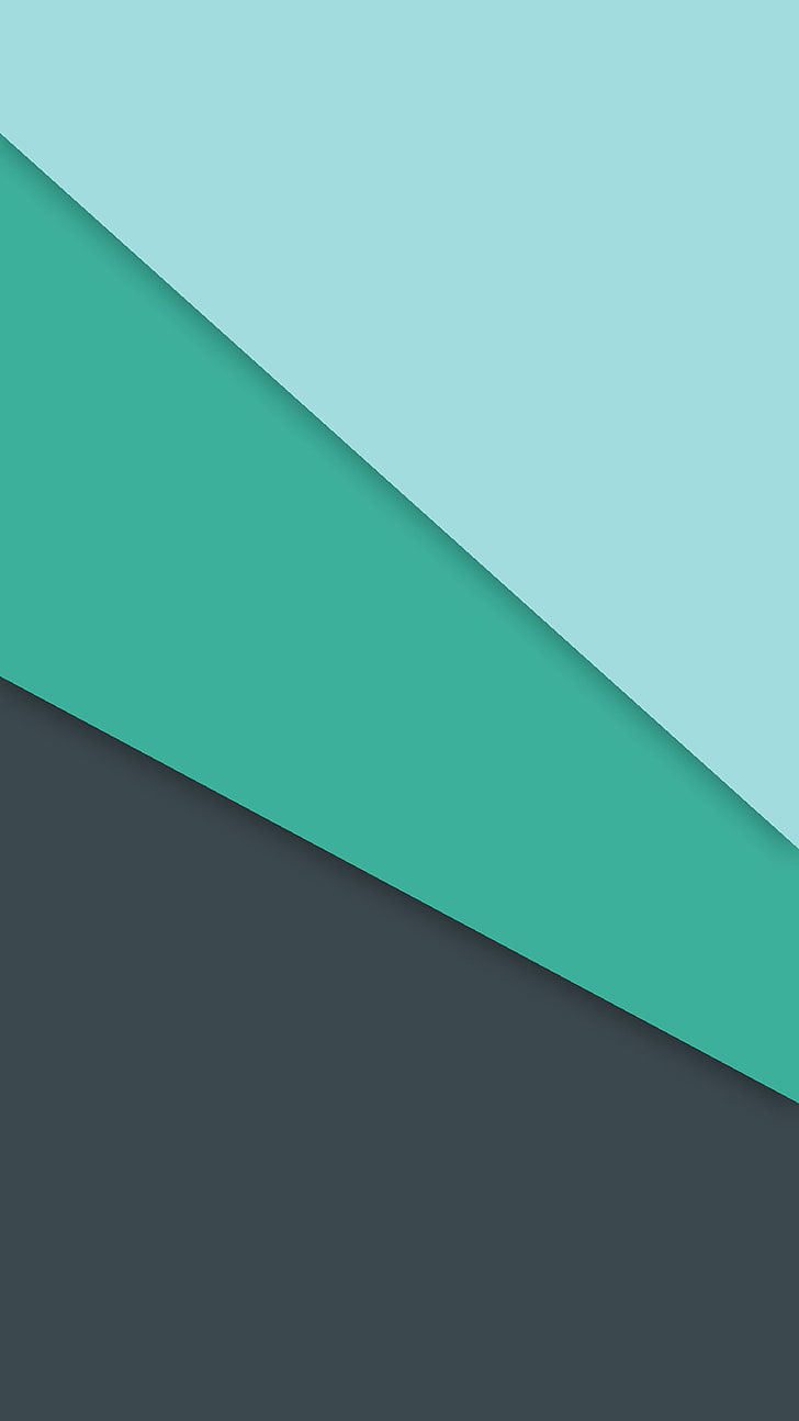 teal, green, and black wallpaper, untitled, material style, Android L, digital art, pattern, minimalism, HD wallpaper