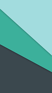 aquamarine, grüne und schwarze Tapete, ohne Titel, materieller Stil, Android L, digitale Kunst, Muster, Minimalismus, HD-Hintergrundbild HD wallpaper