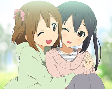 Anime, K-ON !, Azusa Nakano, Yui Hirasawa, HD-Hintergrundbild HD wallpaper