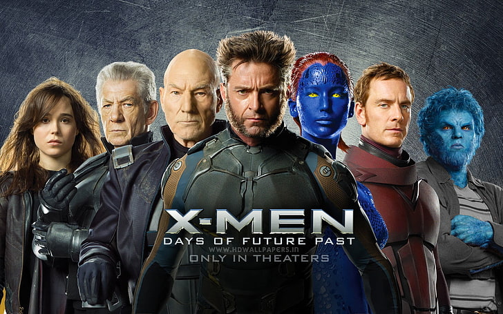X-Men Days of the Future วอลเปเปอร์ดิจิทัลในอดีต, X-Men: Days of Future Past, Wolverine, Magneto, Beast (ตัวละคร), Mystique, Charles Xavier, Kitty Pride, ภาพยนตร์, Marvel Comics, Patrick Stewart, Ian McKellen, Ellen Page , ไมเคิลฟาสเบนเดอร์, วอลล์เปเปอร์ HD