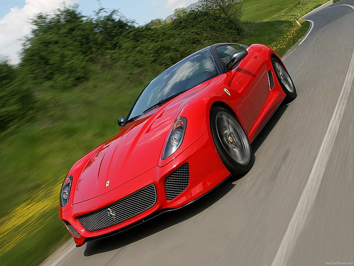 599, Autos, Ferrari, Gto, Rot, Straßen, HD-Hintergrundbild