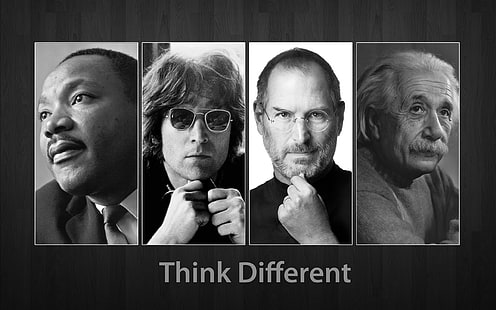 Think Different HD, celebrities, think, different, HD wallpaper HD wallpaper