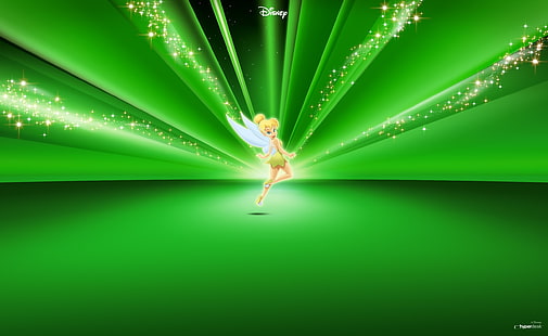 Sininho Disney Verde, Tinker Bell clip art, Desenhos Animados, Disney Antiga, Verde, Sininho, Disney, HD papel de parede HD wallpaper