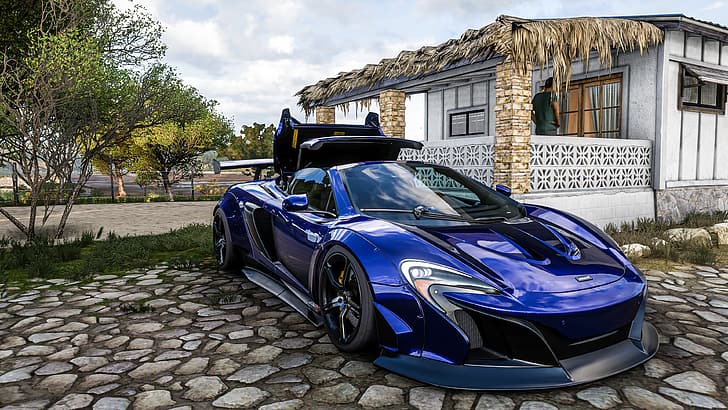 Forza Horizon 5, Forza, Forza Horizon, McLaren 650S Spider, car, vehicle, race cars, supercars, McLaren, Forza Horizon 4, HD wallpaper