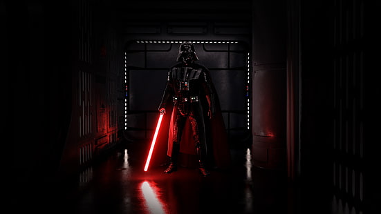 gelap, Darth Vader, Star Wars, lightsaber, Sith, Wallpaper HD HD wallpaper