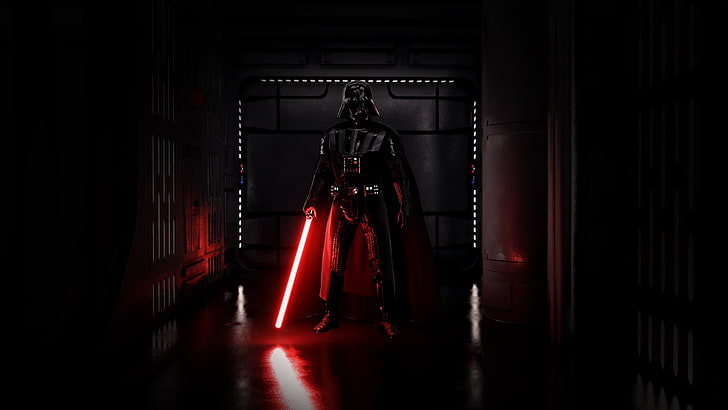 Star Wars Darth Vader digital wallpaper, Darth Vader, Sith, Star Wars, dark, lightsaber, HD wallpaper