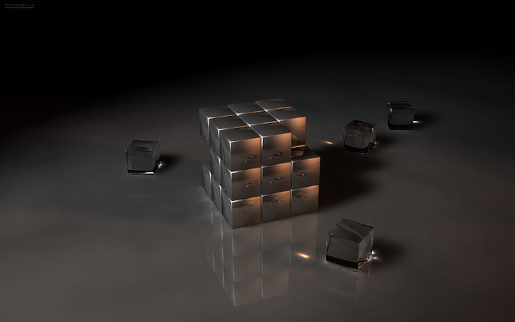 Cubo de Rubiks preto, jogo, plano de fundo, HD papel de parede