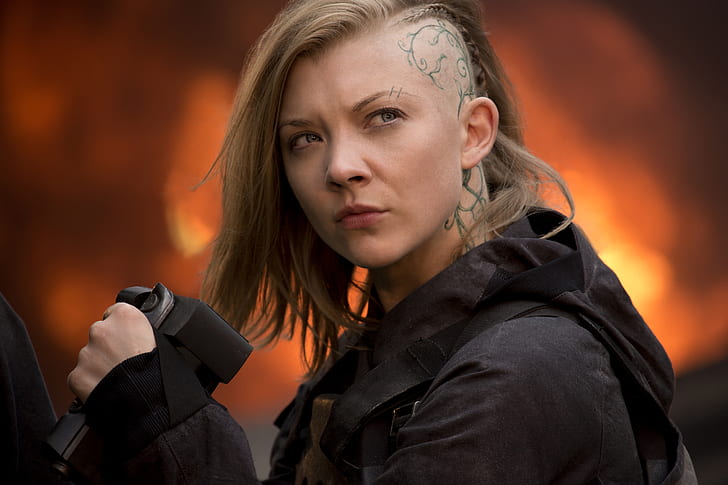 kobiety, Cressida, Natalie Dormer, tatuaż, The Hunger Games: Mockingjay - Part 1, blondynka, Tapety HD