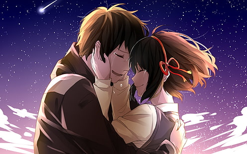 Paar, Kimi no Na Wa, Anime, Dein Name, weinend, HD-Hintergrundbild HD wallpaper