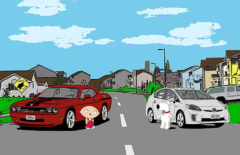 Programy telewizyjne, Family Guy, Brian Griffin, Stewie Griffin, Tapety HD HD wallpaper