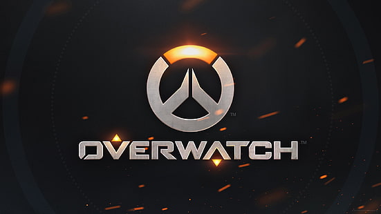 Fond d'écran Overwatch, logo Overwatch, Blizzard Entertainment, Overwatch, logo, jeux vidéo, Fond d'écran HD HD wallpaper