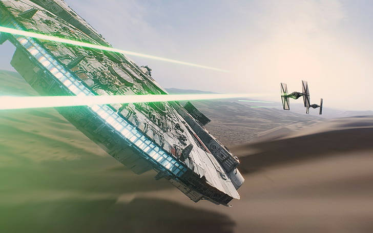 Star Wars Filme Millennium Falcon Raumschiff, HD-Hintergrundbild
