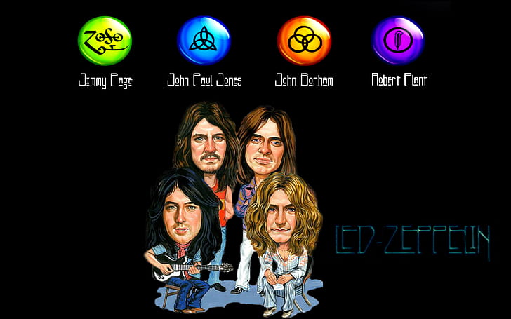 Led Zeppelin HD, музыка, светодиод, дирижабль, HD обои