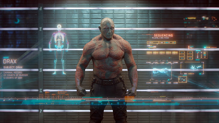 Guardians of the Galaxy Marvel Drax HD, drax the destroyer, movies, the, marvel, galaxy, guardians, drax, HD wallpaper