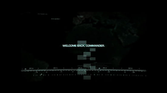 Bem-vindo de volta, comandante, sombrio, preto, arte digital, texto, videogame, Command and Conquer, HD papel de parede HD wallpaper