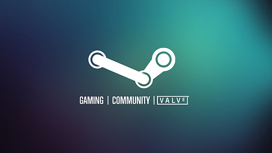 Steam лого, Valve, видео игри, Steam (софтуер), градиент, HD тапет HD wallpaper