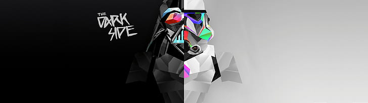 Multiple Display Dual Monitors Abstract Digital Art Stormtrooper Darth Vader Hd Wallpaper Wallpaperbetter