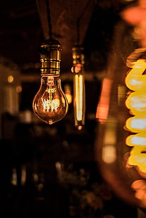 graue Glühbirne, Lampe, Beleuchtung, Strom, HD-Hintergrundbild HD wallpaper