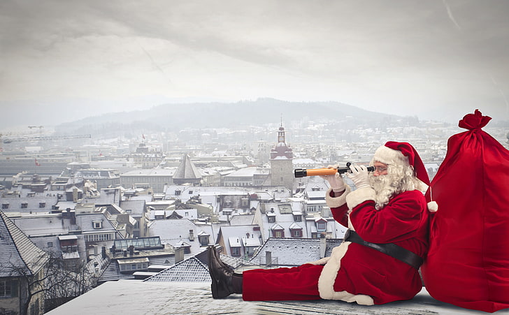 Santa Claus Is Coming, Santa Claus photo, Holidays, Christmas, Santa, Coming, santa claus, HD wallpaper