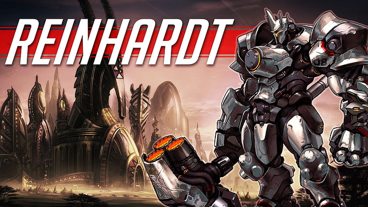 Overwatch, Blizzard Entertainment, video games, livewirehd (Author), Reinhardt, Reinhardt Wilhelm, HD wallpaper