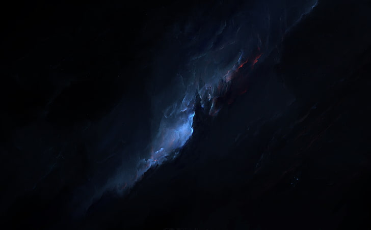 Atlantis Labyrinth Nebula, blue and black abstract digital wallpaper,  Space, HD wallpaper | Wallpaperbetter