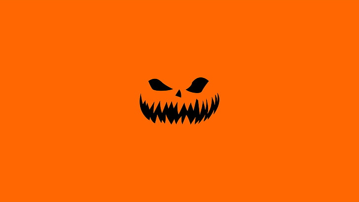 halloween, orange, 8k uhd, 8k, graphics, HD wallpaper