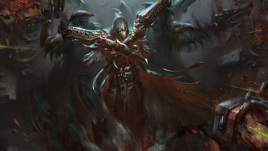 sfondo di angel warrior, Overwatch, Reaper (Overwatch), Sfondo HD HD wallpaper