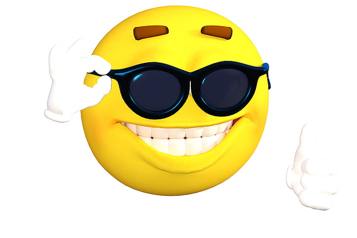 Emoji, memes, leende, vit, gul, smiley, HD tapet