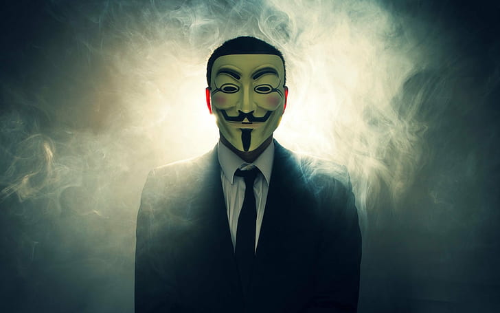sádico, vendetta, hacker, anónimo, máscara, oscuro, piratería, anarquía, Fondo de pantalla HD