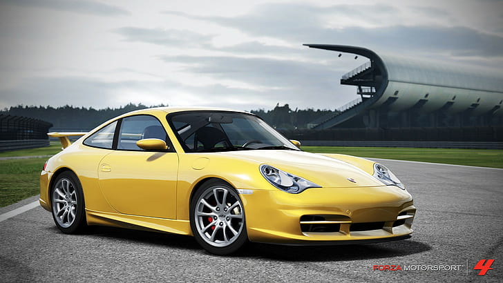 Forza Motorsport 4, Yellow Car, forza motorsport 4, yellow car, HD wallpaper