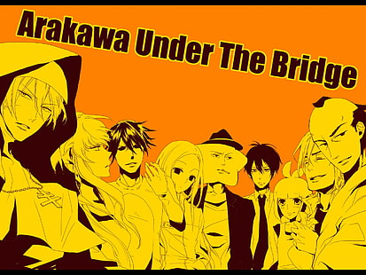 Arakawa embaixo da ponte, Nino (Arakawa embaixo da ponte), Ichinomiya Kou, Hoshi (Arakawa embaixo da ponte), Maria (Arakawa embaixo da ponte), HD papel de parede HD wallpaper
