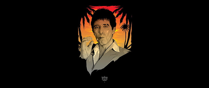 Al Pacino tapeter, ultrabrett, Scarface, Tony Montana, HD tapet