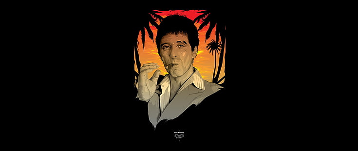 Carta da parati Al Pacino, ultra-ampia, Scarface, Tony Montana, Sfondo HD HD wallpaper