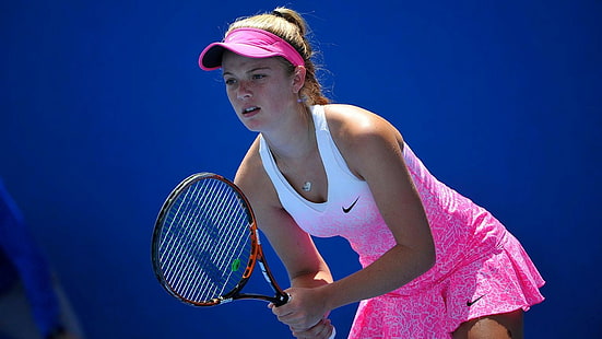 Katie Swan, tenis, raket tenis, pemain tenis, Wallpaper HD HD wallpaper
