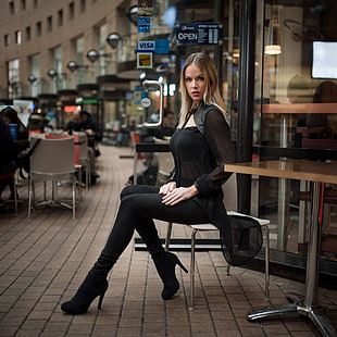 Kyle Cong, wanita di luar ruangan, perkotaan, wanita, model, Wallpaper HD HD wallpaper