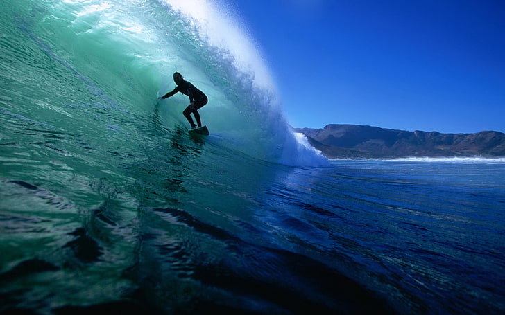 Extreme Surfing, white surfboard, Sports, Surfing, sports wallpapers, surfing wallpapers, HD wallpaper