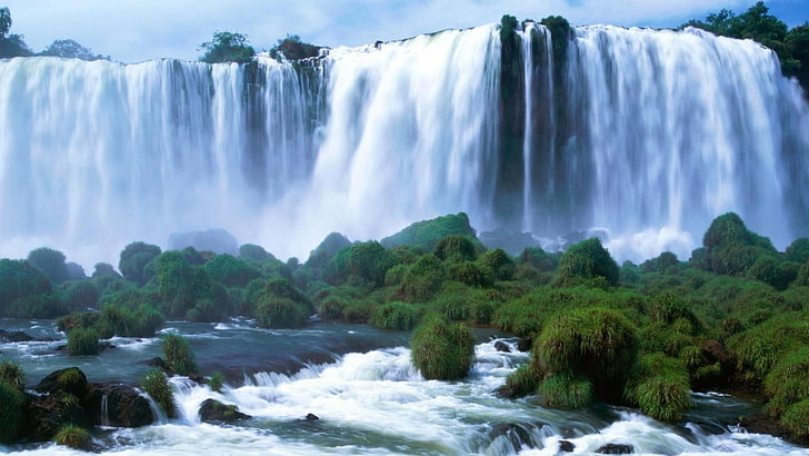 iguazu falls, waterfalls, waterfall, argentina, south america, HD wallpaper