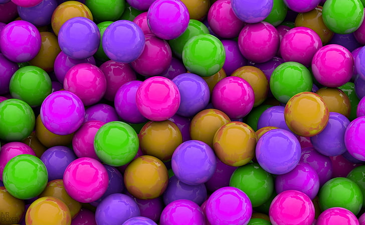 Bolas de colores variados HD fondos de pantalla descarga gratuita |  Wallpaperbetter