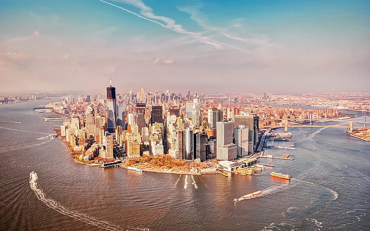 USA, New York Manhattan, USA, New, York, Manhattan, HD wallpaper