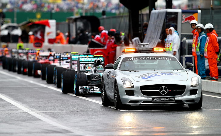 Формула 1, Mercedes-Benz, кола, автомобил за безопасност, HD тапет