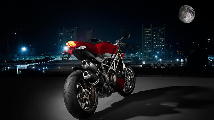 Ducati Streetfighter arrière, Ducati, motos, Fond d'écran HD