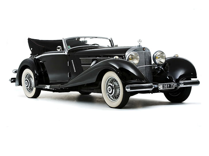 1935, Мерседес-Бенц 500k Cabriolet Luxury Retro Свободный фон, 1935, 500k, Фон, Benz, Кабриолет, Роскошь, Мерседес, Ретро, HD обои