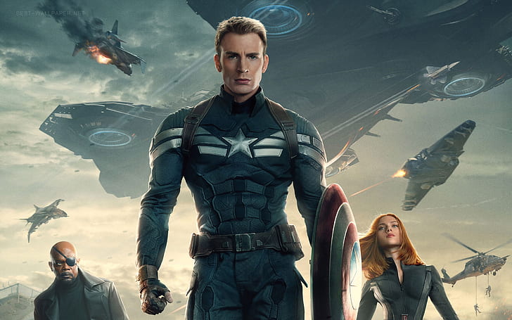 2014 Captain America: The Winter Soldier, capitan america movie, 2014, Captain, America, Winter, Soldier, Sfondo HD