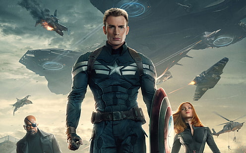 2014 Captain America: The Winter Soldier, film Captain America, 2014, Captain, America, Winter, Soldier, Fond d'écran HD HD wallpaper