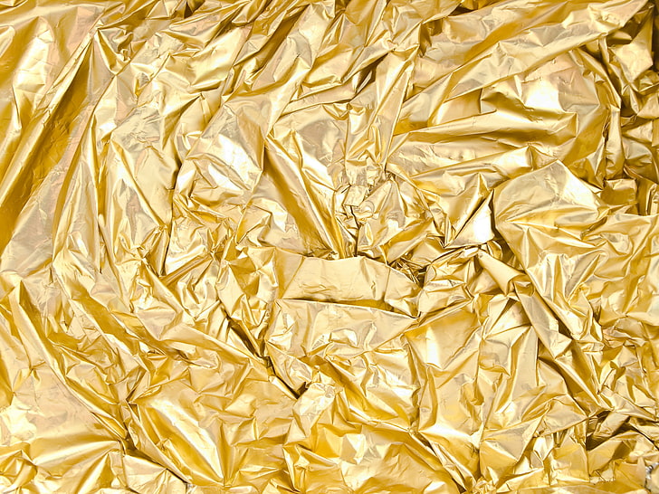 goldfarbenes Textil, Metall, Lichter, Muster, Figur, Glanz, Textur, Folie, Gold, Maßwerk, Strahlen, HD-Hintergrundbild