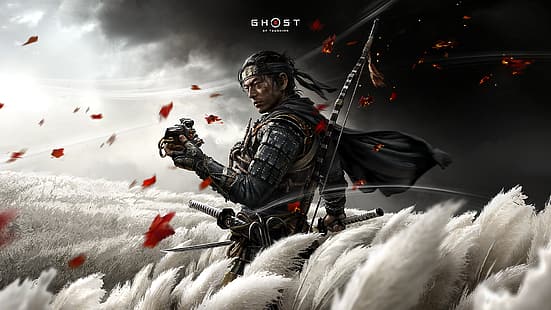 Fantôme de Tsushima, samouraï, Fond d'écran HD HD wallpaper